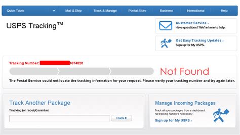 My tracking number does not work or does not exist  